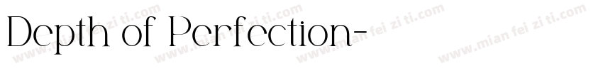 Depth of Perfection字体转换